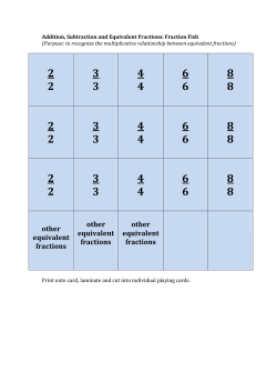 other equivalent fractions other equivalent fractions other