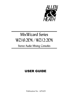 MixWizard Series WZ16:2DX / WZ12:2DX