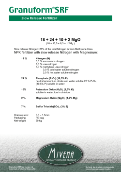 Granuform&reg;SRF