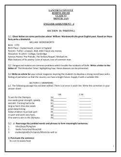 Q.1 Given below are some part