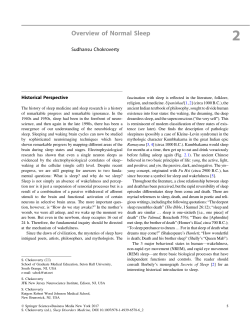 Overview of Normal Sleep