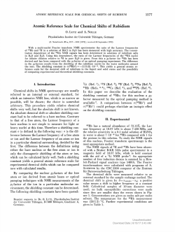 Atomic Reference Scale for Chemical Shifts of Rubidium