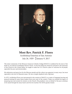 Most Rev. Patrick F. Flores - Mexican American Catholic College