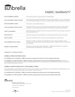 fabric warranty