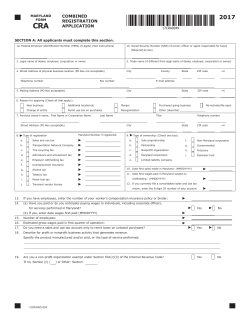 COMBINED REGISTRATION APPLICATION