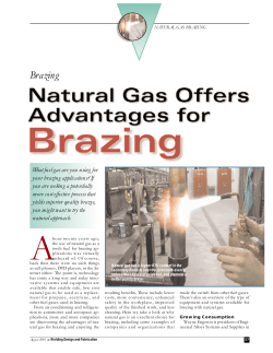 Brazing - G-Tec Natural Gas Boosters