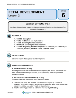 Grade-6-Fetal-Develo.. - Teaching Sexual Health