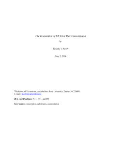 The Economics of US Civil War Conscription