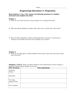 Dragonwings Discussion #1 Preparation
