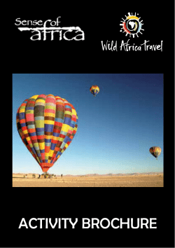 ACTIVITY BROCHURE