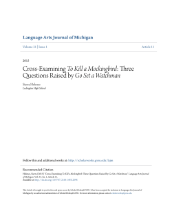 Cross-Examining To Kill a Mockingbird