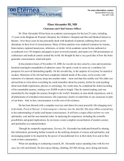 Eben Alexander III, MD