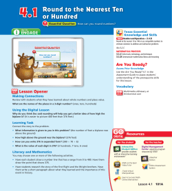 4.1 Round to the Nearest Ten or Hundred