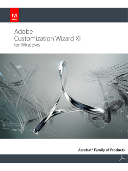 PDF Adobe Customization Wizard XI