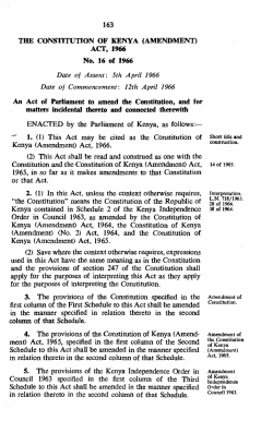 Act No. 16 of 1966