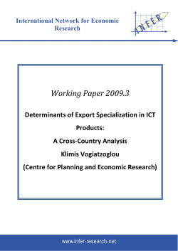 Determinants of Export Specialization in ICT Products