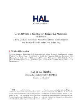 GroddDroid: a Gorilla for Triggering Malicious Behaviors - HAL