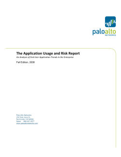 The Application Usage and Risk Report