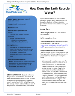 How Does the Earth Recycle Water? - Science