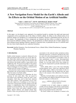 A New Navigation Force Model for the Earth`s Albedo and Its Effects