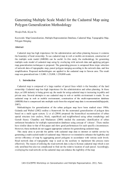 Generating Multiple Scale Model for the Cadastral Map using
