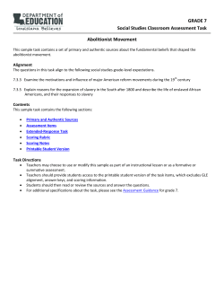 Abolition - Louisiana Believes