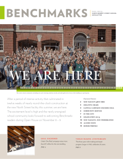 Fall 2013 - North Bennet Street School