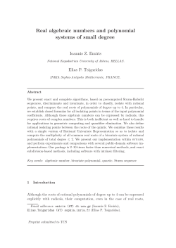 Real algebraic numbers and polynomial systems of small degree