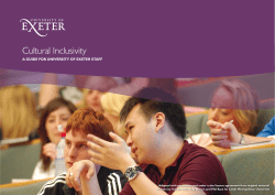 Cultural Inclusivity - Education and Student Experience