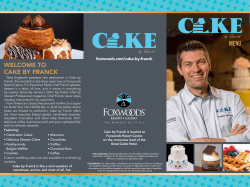 welcome to cake by franck