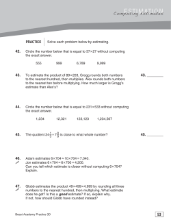 ESTIMATION - Beast Academy
