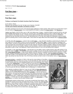 Fort San Juan - Tulane University