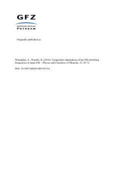 Temperature dependence of the OH-stretching frequencies in topaz