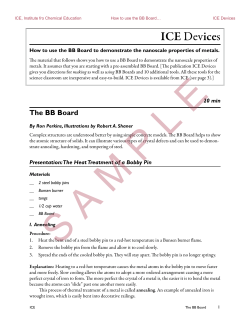 ICE Devices - Institute for Chemical Education