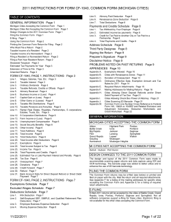 2011 INSTRUCTIONS FOR FORM CF