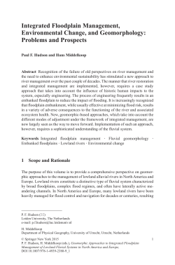 Integrated Floodplain Management, Environmental Change, and