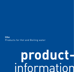 Itho Products for Hot and Boiling water