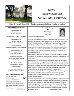 March - Tampa Womans Club