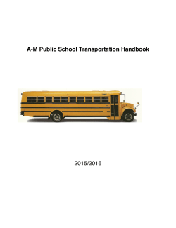 AM Public School Transportation Handbook 2015/2016 - A