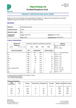 prayphos p5 - Marketplace for chemical industry | SPOTCHEMI.EU