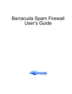 Barracuda Spam Firewall User`s Guide