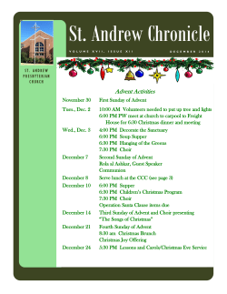 St. Andrew Chronicle - St. Andrew Presbyterian Church