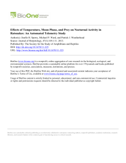Effects of Temperature, Moon Phase, and Prey on