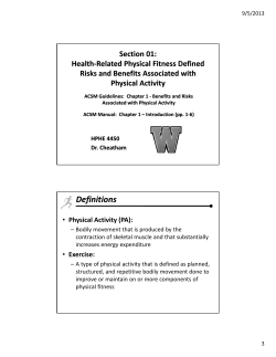 Section01-Physical Fitness-Risk Benefits