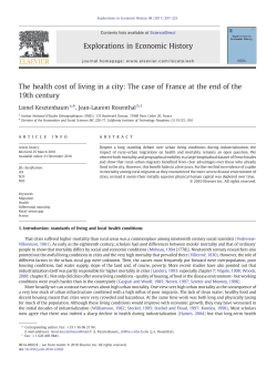 The health cost of living in a city: The case of France at the end of