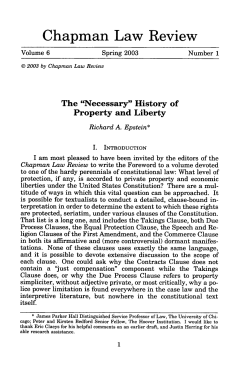 Necessary History of Property and Liberty, The