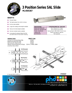 3 Position Series SAL Slide - LitStore