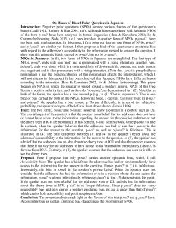 On Biases of Biased Polar Questions in Japanese