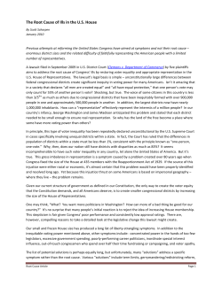 The Root Cause of Ills in the U