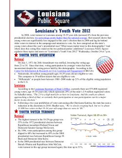 Louisiana`s Youth Vote 2012 - Louisiana Public Broadcasting